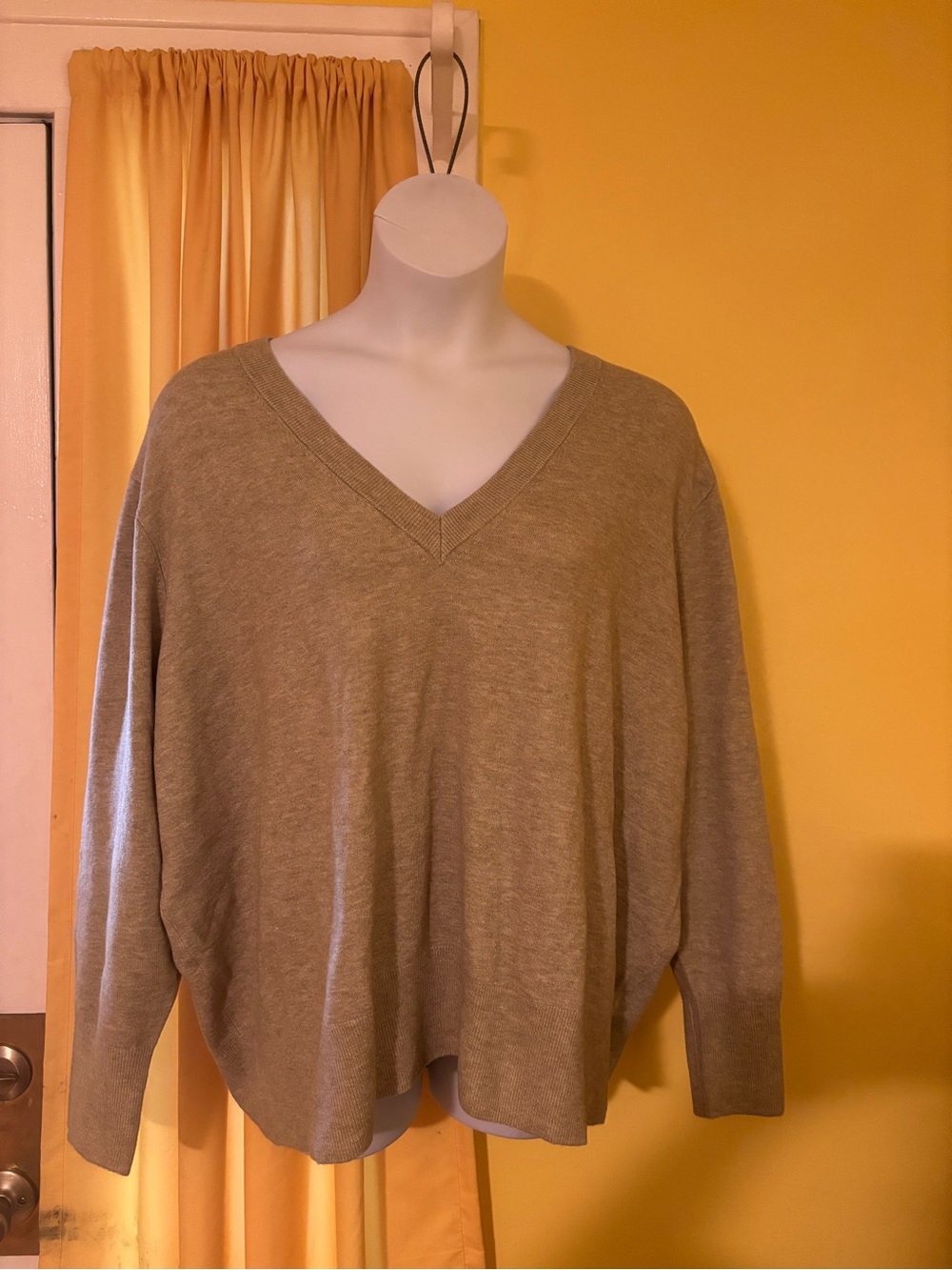 a new day V-Neck Women's Sweater in Light Taupe